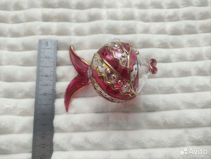 Стеклянные ёлочные игрушки. Ручная работа