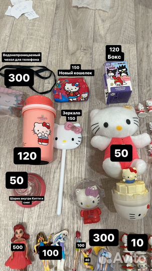 Hello Kitty игрушки фигурки хелоу китти