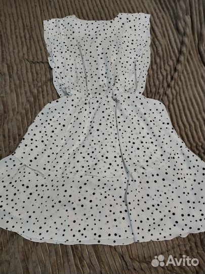 Платье в горошек 46р