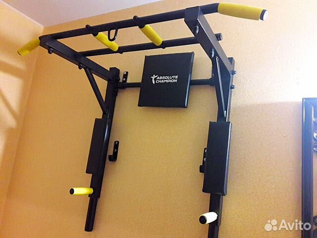 Турник брусья пресс 3в1 Профи чёрный перекидной