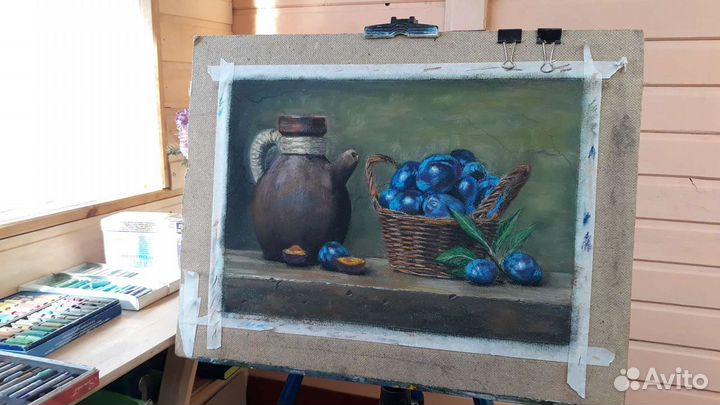 Картина пастелью 