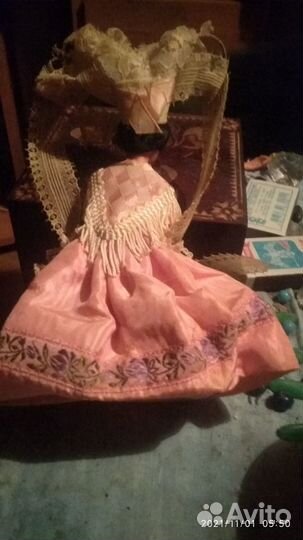 Кукла авторская в старинном платье