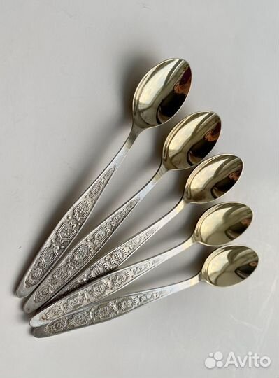 Набор ложек мельхиор, нейзильбер, Кольчугин