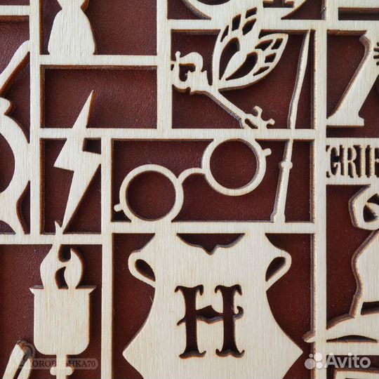 Блокнот кожаный скетчбук Гарри Поттер