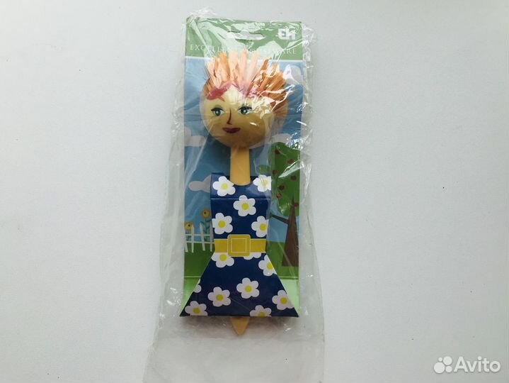 Веселая щетка для мытья посуды новая в упаковке