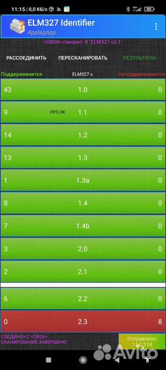 Elm327 OBD2 bluetooth сканер-адаптер, v2.1