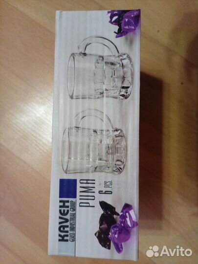 Набор стопок с ручками 6шт