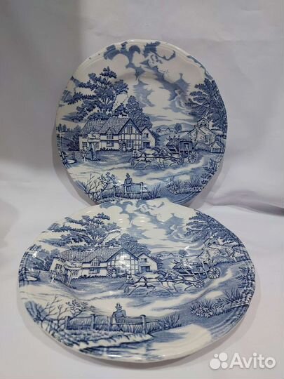 Тарелки Англия, винтаж, диаметр 25, 5см