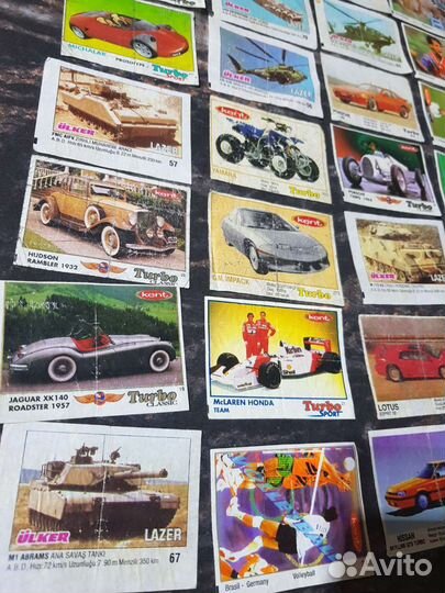 Вкладыши от жвачек turbo