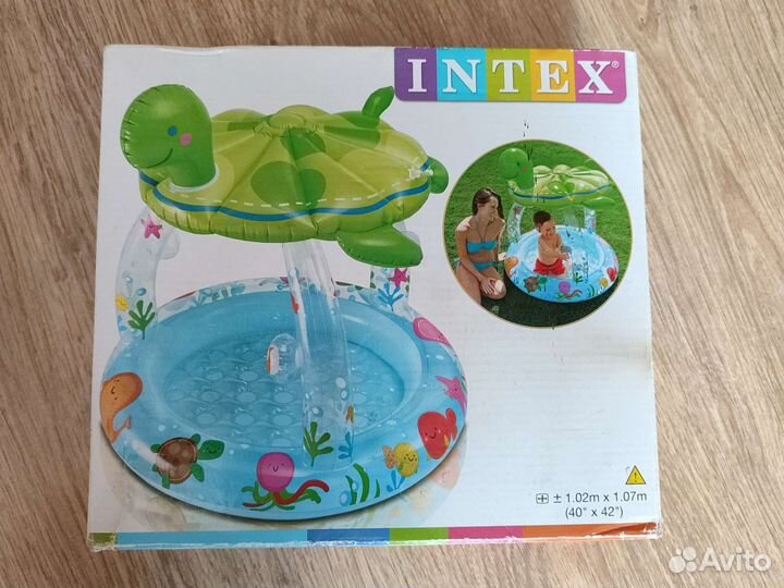 Детский надувной бассейн с крышей