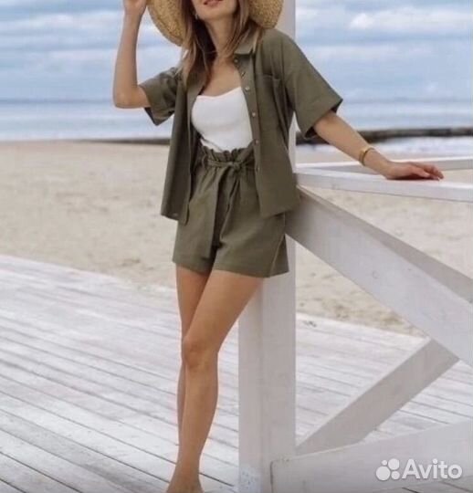 Рубашка+шорты новые р42(s) костюм