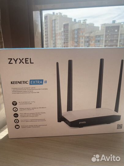 Wi-Fi роутер Zyxel keenetic Extra II, в итс