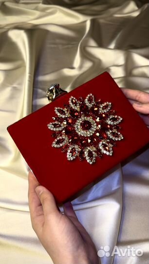 Сумка винтажная со стразами 2 цвета