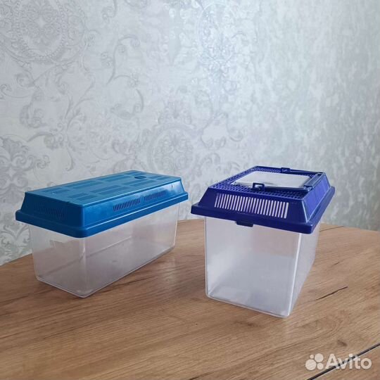 Террариум переноска 2 шт для черепахи, улитки