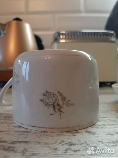 Чашка Дулёво с блюдцем 1959г