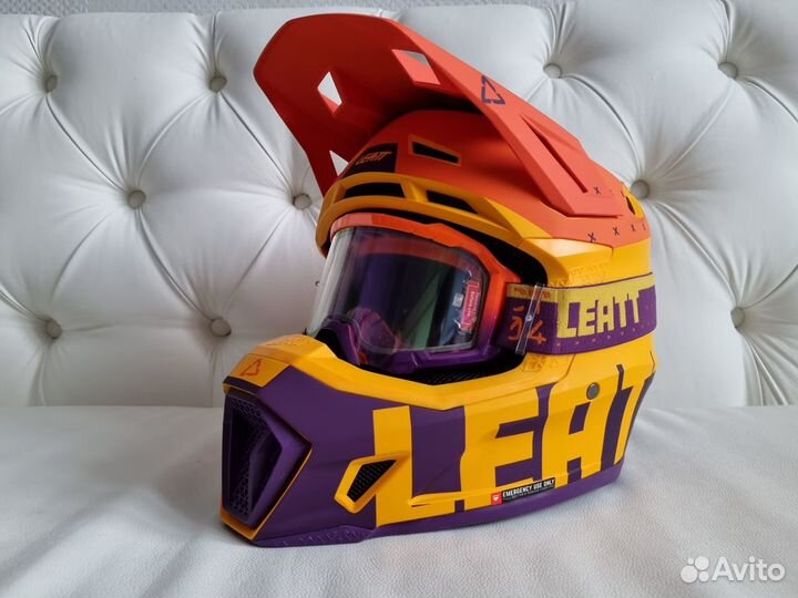 Hoвый эндуро Шлем Leatt 7.5 Helmet Оранжевый 2023