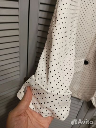 Жакет белый zara размер 44/46