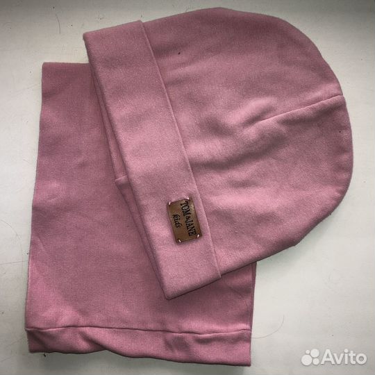 Шапка и снуд для девочки демисезонная 48-50