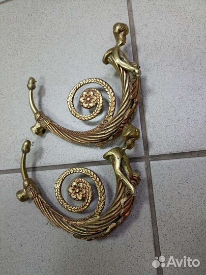 Бронзовые элементы.Путти.винтаж