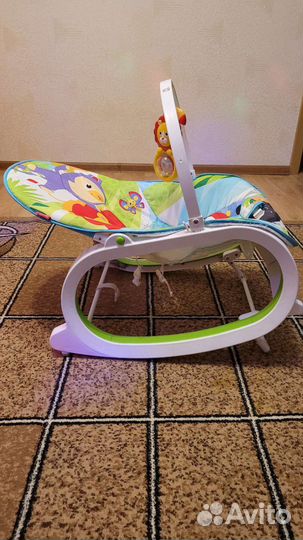 Шезлонг качалка с вибрацией