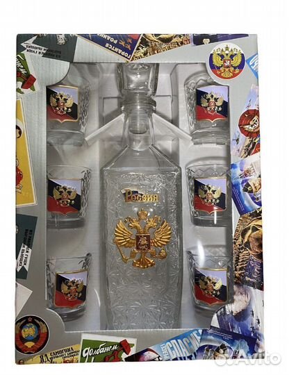 Подарочный набор для мужчин графин,стопки