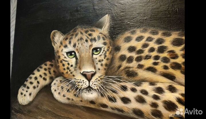 Картина леопард