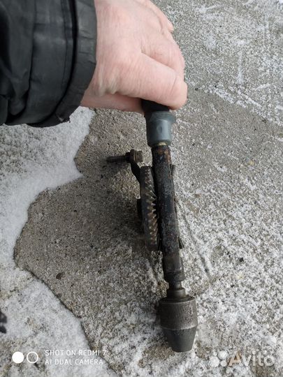 Дрель ручная СССР механическая