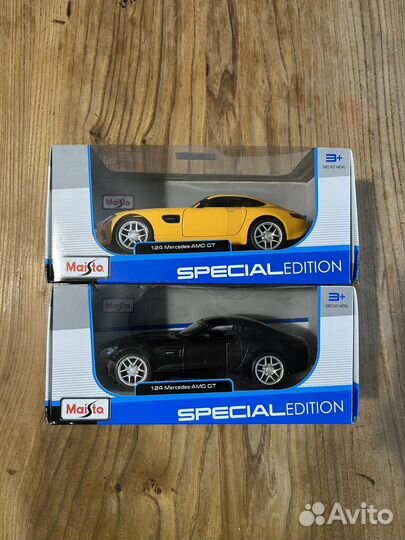 Машина Maisto 1:24 Mercedes-AMG GT Black