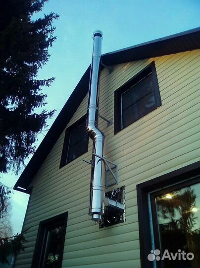 Сэндвич-труба Для Дымохода 150х250, L-1м