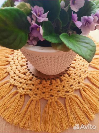 Макраме. Салфетка-подставка