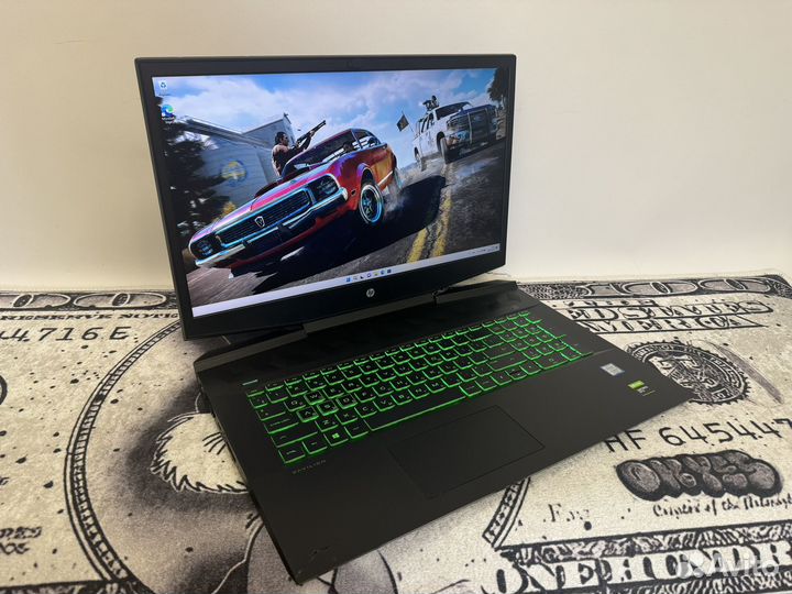 Игровой ноутбук HP gaming 17.3/32RAM/1tbssd/GTX