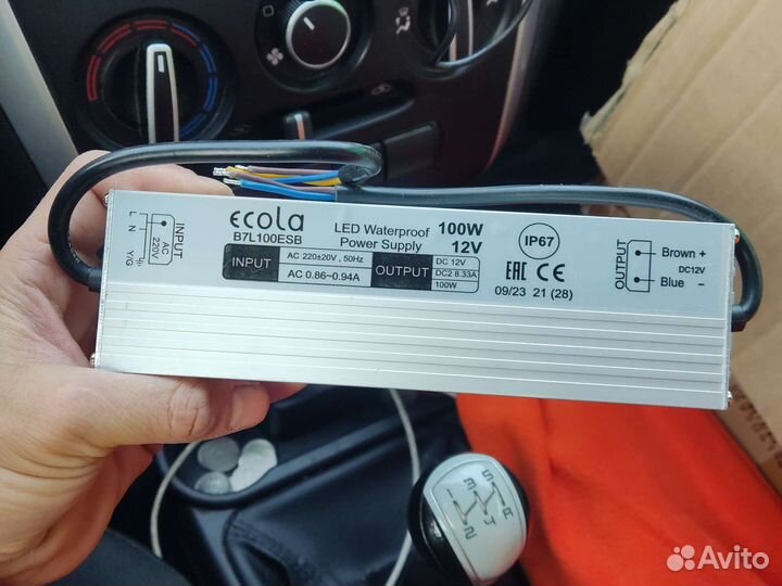 Блок Питания Ecola для светодиодной ленты 100w