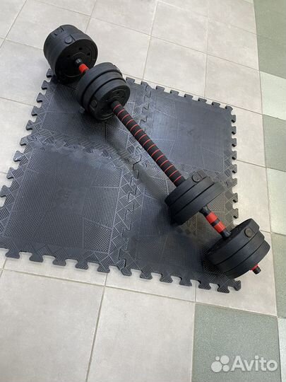 Гантели разборные 20 кг(набор 2х10 кг)с проставкой