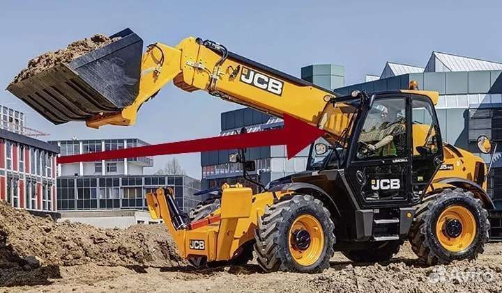 Jcb loadall 540-140 стекло лобовое 827/80225