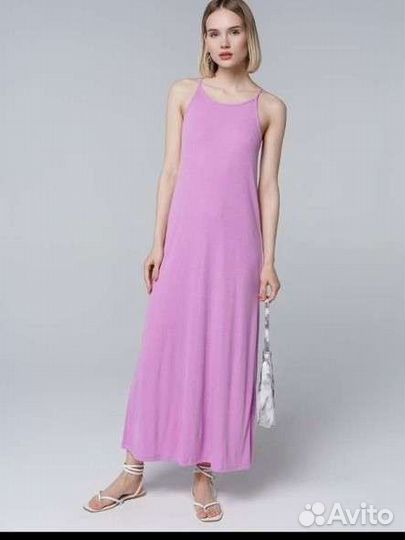 Платье майка сарафан в рубчик новый 44-46