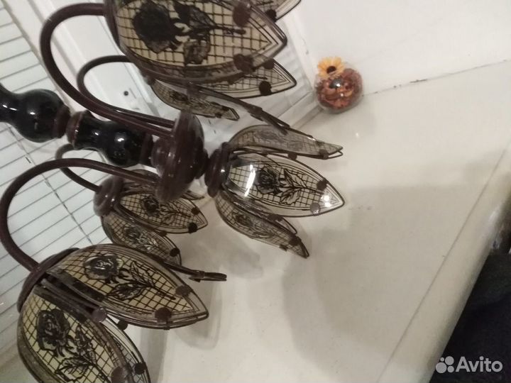 Люстра импортная из стекла