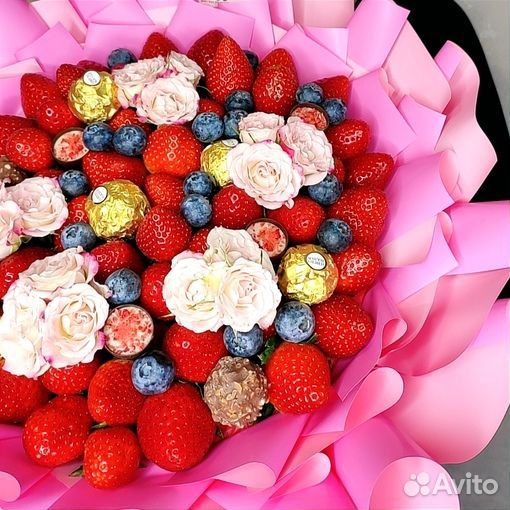 Букет из клубники. Съедобный букет