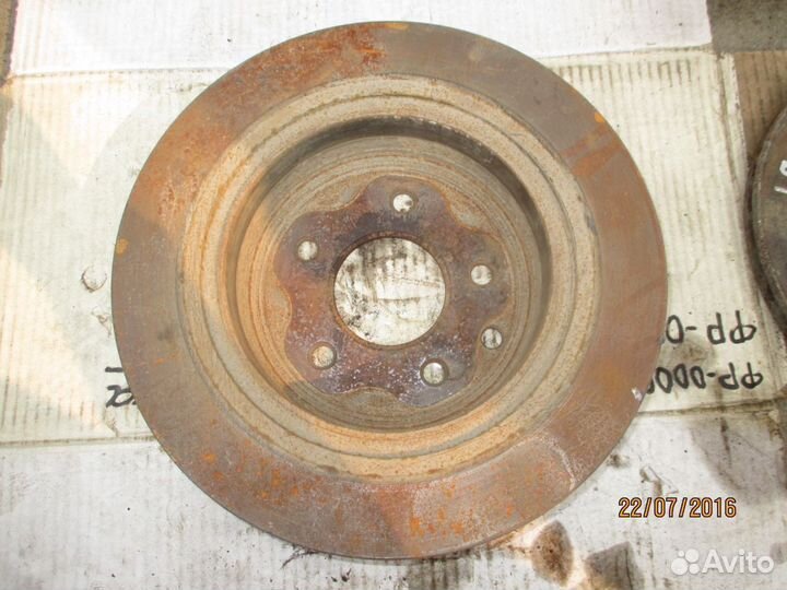 Диск тормозной невентилируемый Ниссан Кашкай