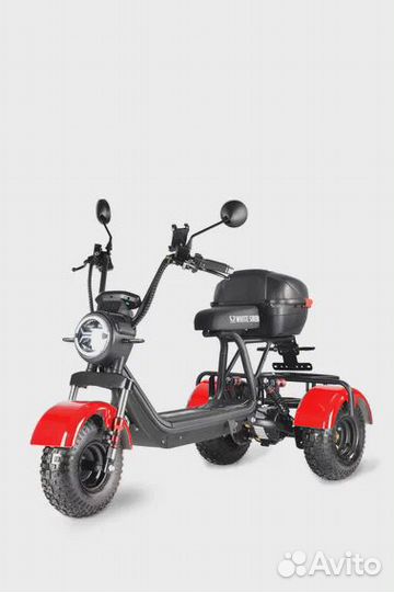 White Siberia Trike Mini 1500W Red 2023