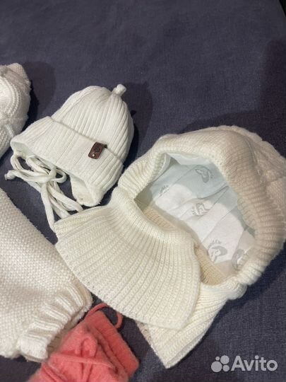 Комлпект вязанный для новорожденного