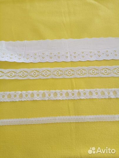 Кружево и ленты для рукоделия