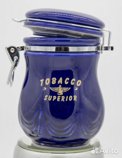 Банка фарфор luxe (с птицами) для табака