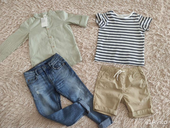 Одежда пакетом zara, hm 104, 110,116 для мальчика
