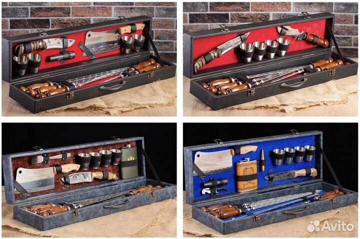 Подарочные наборы для пикника с шампурами