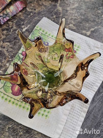 Ваза для фруктов Bohemia всплеск