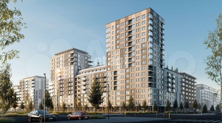 2-к. квартира, 84,3 м², 2/10 эт.