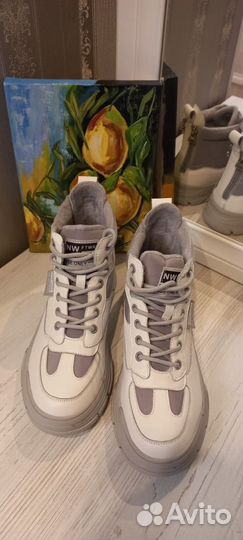 Кеды (ботинки) женские натуральная кожа демисезон