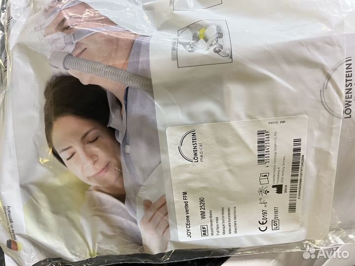 Лицевая маска от храпа для аппарата сипап