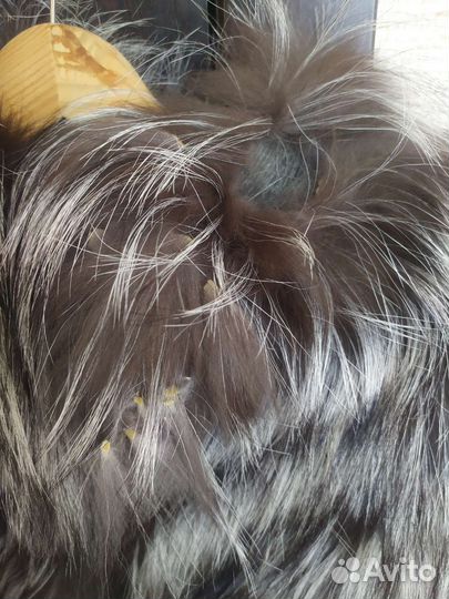 Меховая куртка жилетка из чернобурки