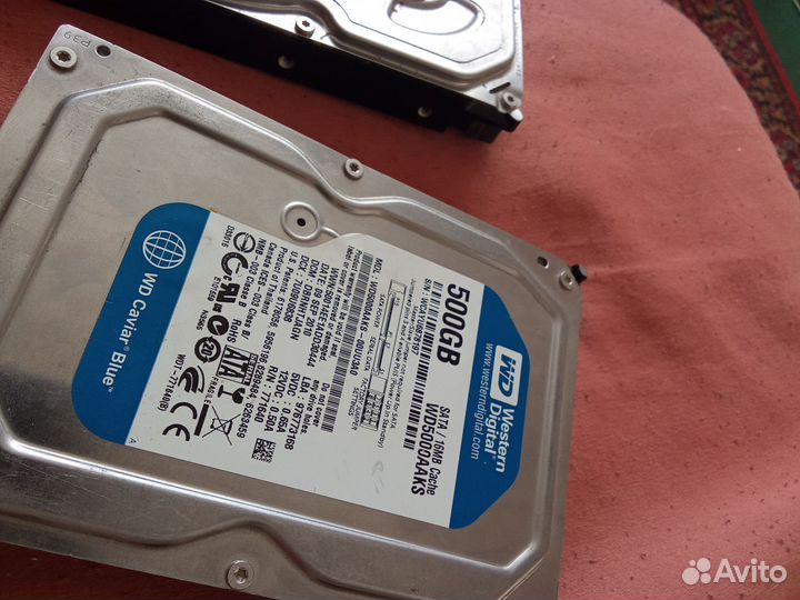 2 жёстких диска по 500 Гб